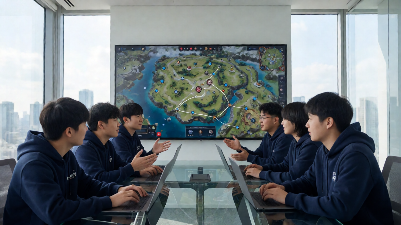 战术竞技类电竞项目，选手在广阔地图上展开生存对抗